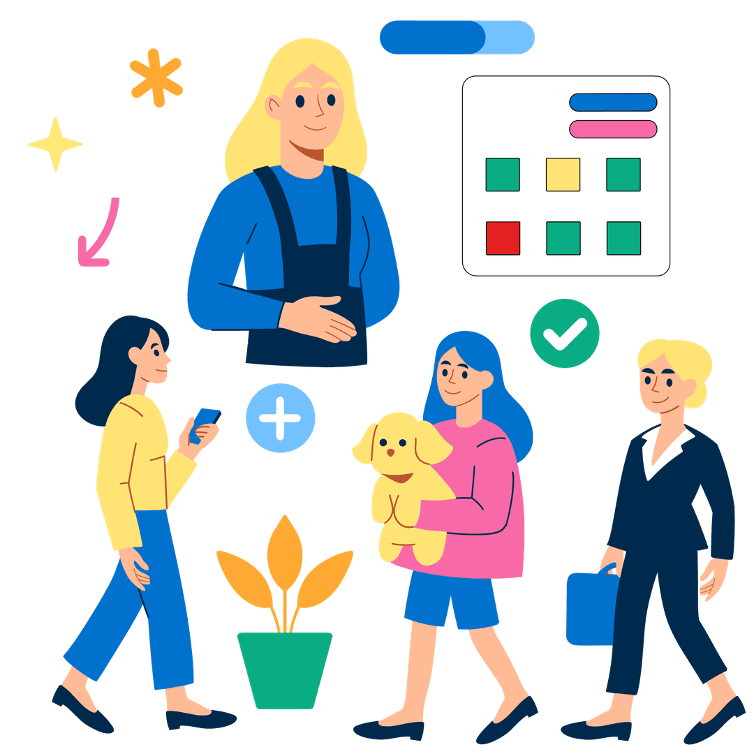 Клиенты, посещения и планирование